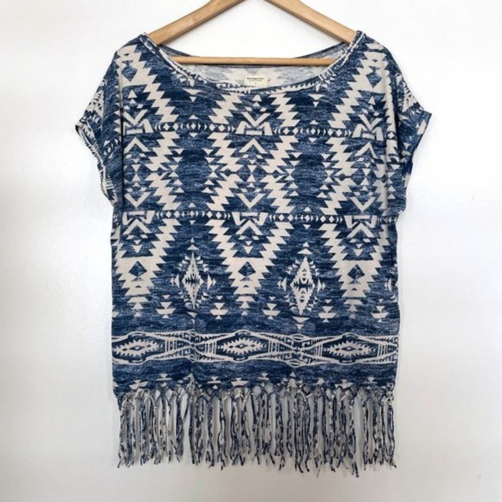 Denim & Supply Ralph Lauren Aztec Fringe Boxy Tee